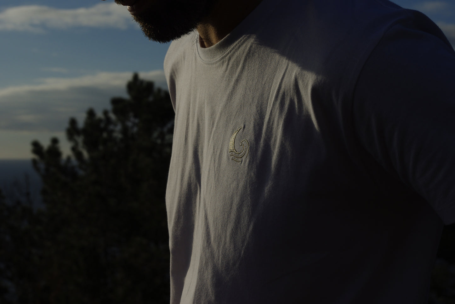 Camiseta blanca bordada